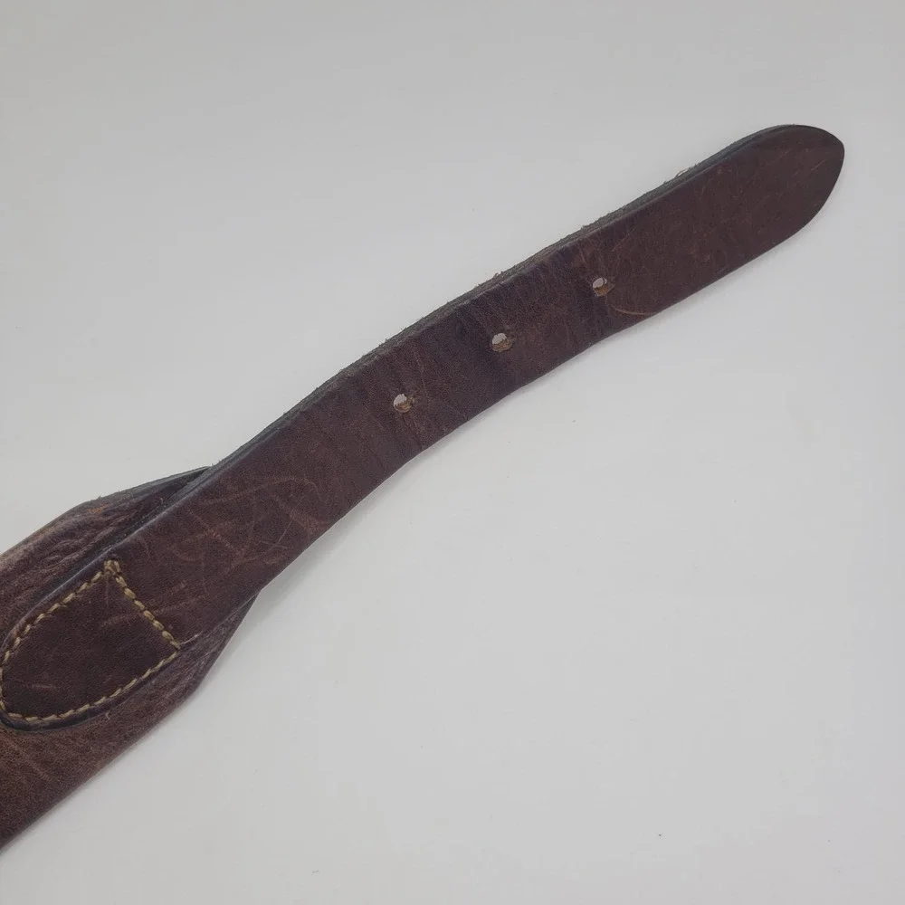 Brown Leather Belt Medium Waist Equestrian Heritage Polo Preppy Corset Heritage